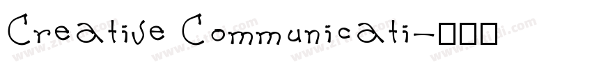 Creative Communicati字体转换